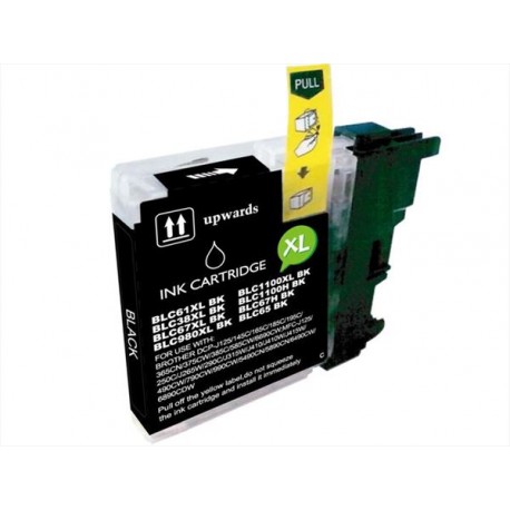 Tinteiro Preto Para Impressora Jato De Tinta Compatível C/ Brother LC980/LC985/1100XL