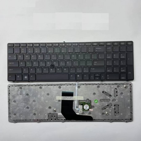 Teclado para Portátil HP EliteBook 8560P 8570P ProBook 6560B 6565B 6570B 6575B com Pointstick