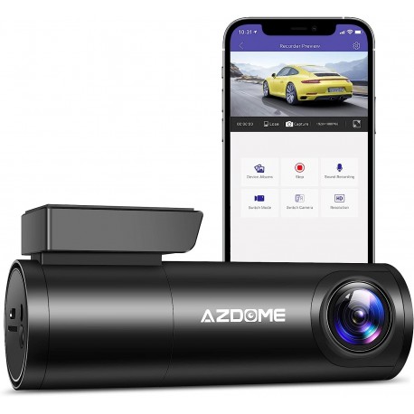 Câmara de Carro 296P Mini Dash CAM, com WiFi Integrado e Controlo por Voz