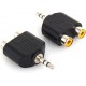 Adaptador Audio Jack 3.5 Macho para 2xRCA Fêmea