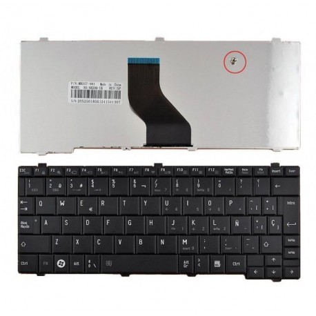 Teclado de Substituição para Portátil Toshiba Satellite Mini NB200 NB255