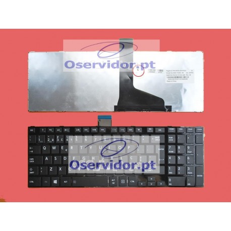 Teclado de Substituição Para Portátil Toshiba  C850 C850D C855 