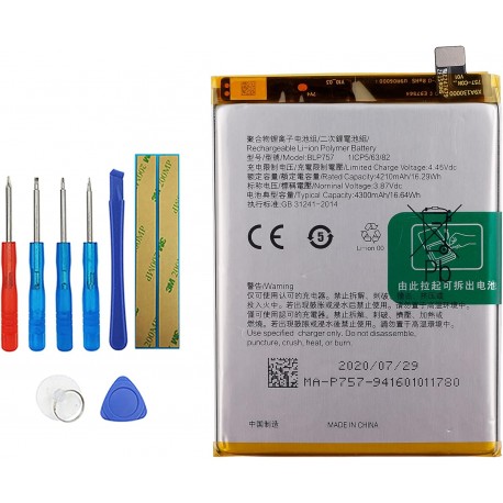  Bateria BLP757 de Substituição para Realme 6 Pro RMX2061 RMX2063