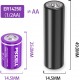 Baterias de Lítio  ER14250 1/2AA 3.6V 1200mAh - Pack de 4