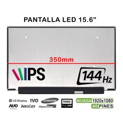 Ecrã LED de 15.6 para Portátil HP Omen 15-DC Series - Resolução WUXGA, 144Hz, IPS, Conector 40 pinos