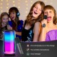 Karaoke Profissional Portátil com 2 Microfones Sem Fios e Coluna Bluetooth