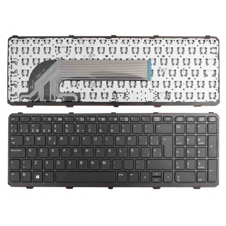 Teclado para Portátil HP ProBook Série 450 e 470 - Idioma Espanhol, Preto