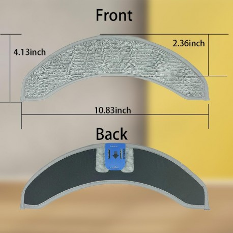 Pacote de 4 Almofadas de Substituição para Esfregona iRobot Roomba Combo j7 / j9+ Robot Vacuum