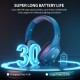 Auriculares Gaming Sem Fios Q6 com Microfone Removível - 2,4 GHz + Bluetooth + 3,5 mm, Azul