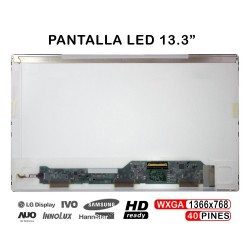 Ecrã LED de 13.3 para Portátil LP133WH1-TLB1 B133XW04 V.0 LTN133AT17 N133BGE-EAA