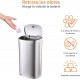 Cubo de Lixo Automático de Aço Inoxidável com Sensor de Movimento, 50 Litros