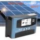 Regulador de Carga Solar MPPT 100A com Ecrã LCD e USB Duplo 12V/24V