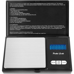 Balança Digital de Precisão Portátil com Ecrã LCD, 200g/0,01g