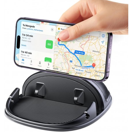 Suporte para Telemóvel de Carro - Suporte de Silicone Antiderrapante Universal para iPhone e Outros Dispositivos