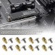 Kit de Parafusos para Placa-mãe e Caixa de PC, 50 Peças - Separadores de Latão M3 x 6 x 4 mm e Parafusos M3 x 5 mm