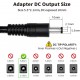 Adaptador de Corrente Contínua 12V 3A com Divisor de 2,1mm x 5,5mm para Câmara de Vigilância e Gravador NVR