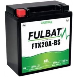 Bateria de Moto Gel FTX20A-BS/YTX20A-BS (12V, 18,9Ah, 270A) Pronta a Usar