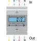 Contador Trifásico Bidirecional Multifunções, Montagem em Trilho DIN, Medição de Energia Ativa/Reativa, Ecrã LCD