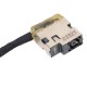 Conector de Alimentação DC Power Jack Flex para HP 240 246 250 255 G4 G5 799736-F57 813945-001