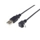 Cabo USB A para Micro USB B 90 com 3m de Comprimento - Alta Velocidade