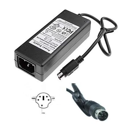 Adaptador de Alimentação 12V/5V 2A com Conector de 5 Pinos para Disco Rígido Externo Western Digital