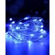 Grinalda LED Fio de Cobre 3 m USB 30 Micro LEDs Impermeável para Exterior - Azul