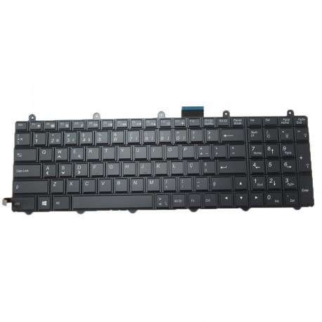 Teclado Retroiluminado para Portátil Insys G.Force P151SM1 P157SM Portugal Preto