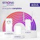 Kit Powerline PLC de Tomada Dupla 1000 Mbps Ethernet e 1200 Mbps WiFi com 1 Porta Gigabit