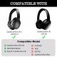 Almofadas de Substituição para Bose QC35 QuietComfort 35 Wireless Preto