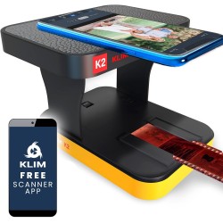 Scanner de negativos e diapositivos de 35 mm - Kit digitalizador de slides e fotos com conetividade USB