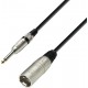 Cabo de Microfone XLR Macho para Jack 6,3 mm Mono - 1 Metro - Série 3-Star