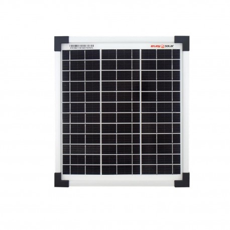 Módulo Solar Monocristalino 10W 12V - Alta Eficiência - Ideal para Autocaravana e Barco