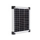 Módulo Solar Monocristalino 10W 12V - Alta Eficiência - Ideal para Autocaravana e Barco