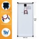 Painel Solar Monocristalino 100W 12V - Alta Eficiência - Ideal para Autocaravanas e Barcos