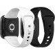 2 Pulseiras Desportivas Compatíveis com Xiaomi Redmi Watch 3 - Silicone Preto e Branco