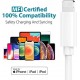 Cabo USB C para Lightning 2M Certificado MFi Carregamento Rápido para iPhone e iPad