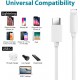 Cabo USB C para Lightning 2M Certificado MFi Carregamento Rápido para iPhone e iPad