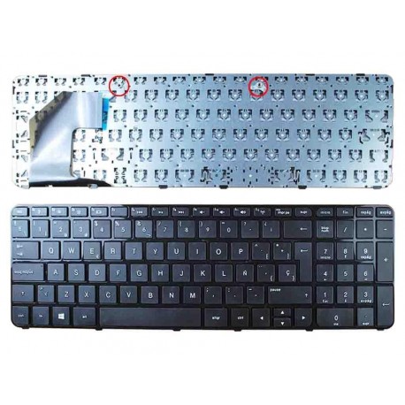 Teclado para Portátil HP Pavilion 15-B1420X Preto com Moldura Idioma Espanhol