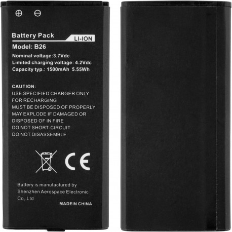 Bateria de Substituição 1500mAh para CAT B26 com Kit de Ferramentas