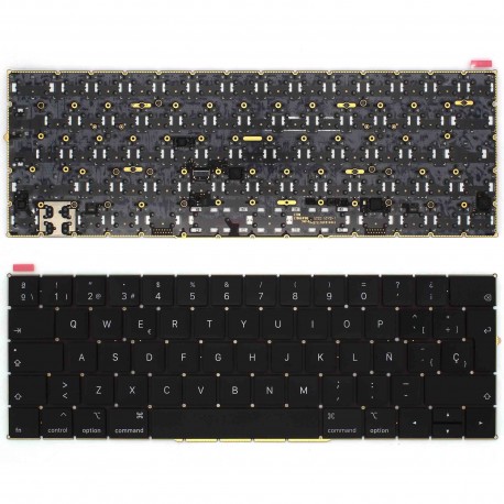 Teclado Retroiluminado Preto para MacBook Pro 13 A1989 2018 2019 - Espanhol