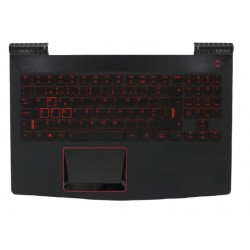 Teclado Preto PT-PT com Cobertura Superior e Apoio de Pulso para Lenovo Legion Y520 15 R720 15IKBN 15IKBA