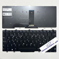 Teclado Português para Dell Latitude - Modelos 7350, 7480, 7490, 5480, 5490, 5491