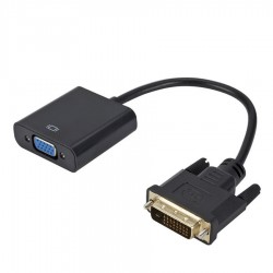 Cabo Adaptador DVI-D (24+1Pin) Macho para VGA (15Pin) fêmea