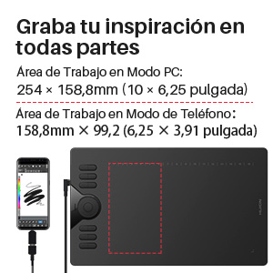 HUION HS610 Tablet gráfico