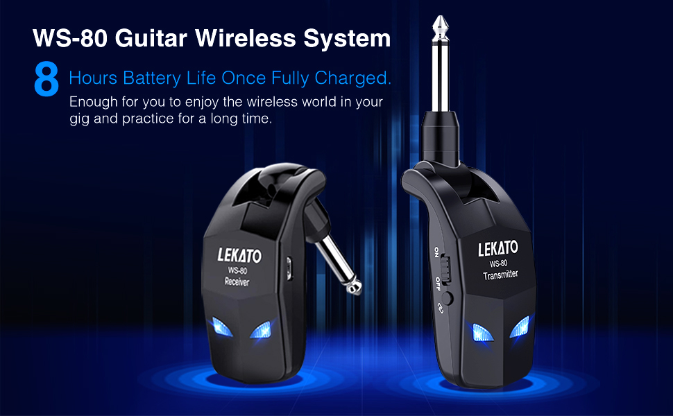 LEKATO WS80 WIRELESS guitar system