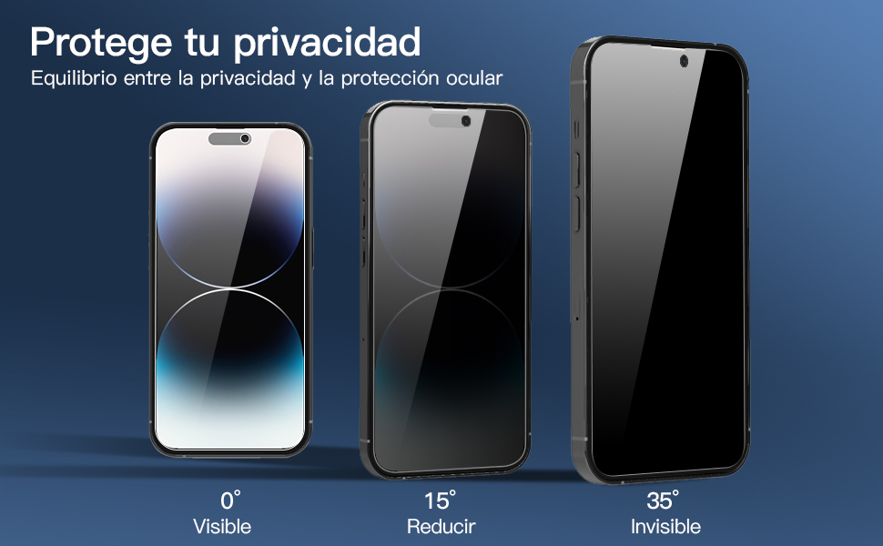 iPhone 14 Pro Max Protetor de ecrã de vidro temperado de privacidade