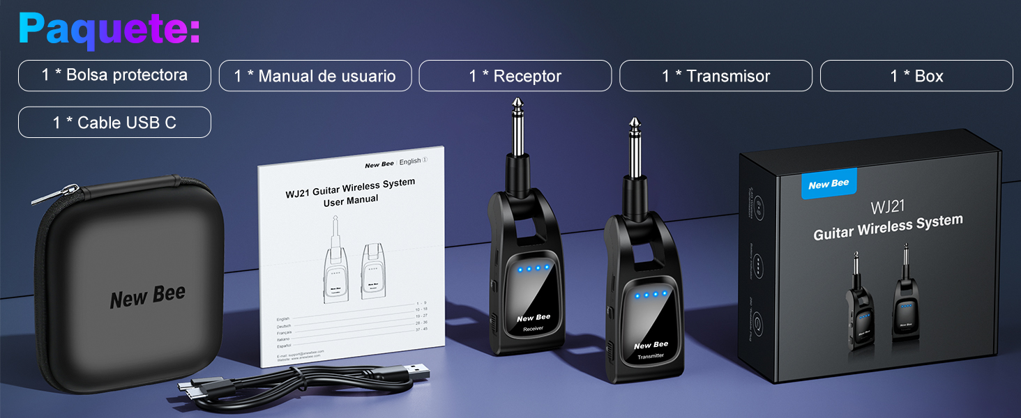 transmisor de guitarra inalámbrico