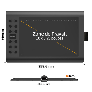 Quadro gráfico GAOMON M106K